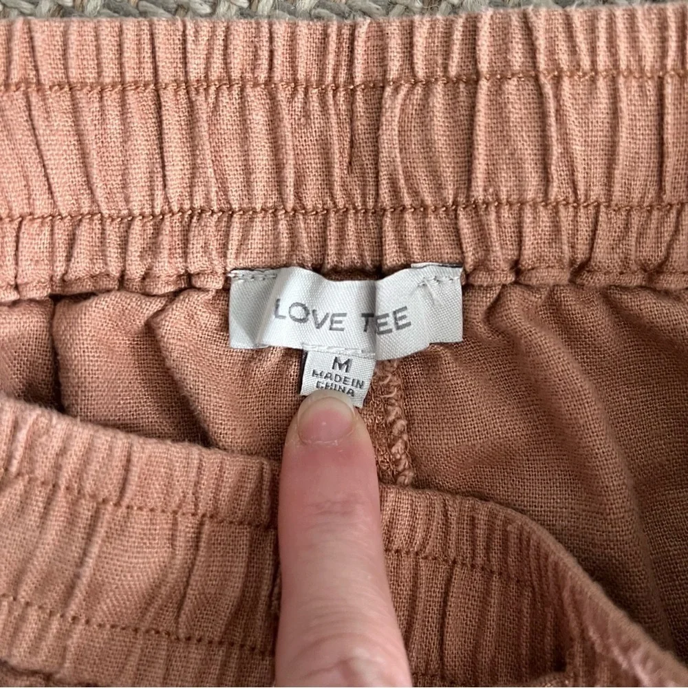 Love Tree Mauve/Tan Cargo Harem Drawstring Pants